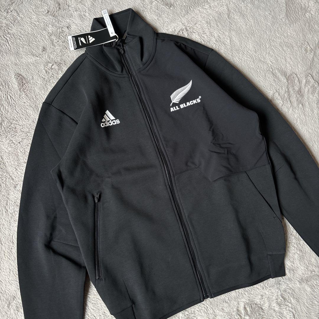 新品 アディダス ADIDAS オールブラックス ラグビー アンセムジャケットM