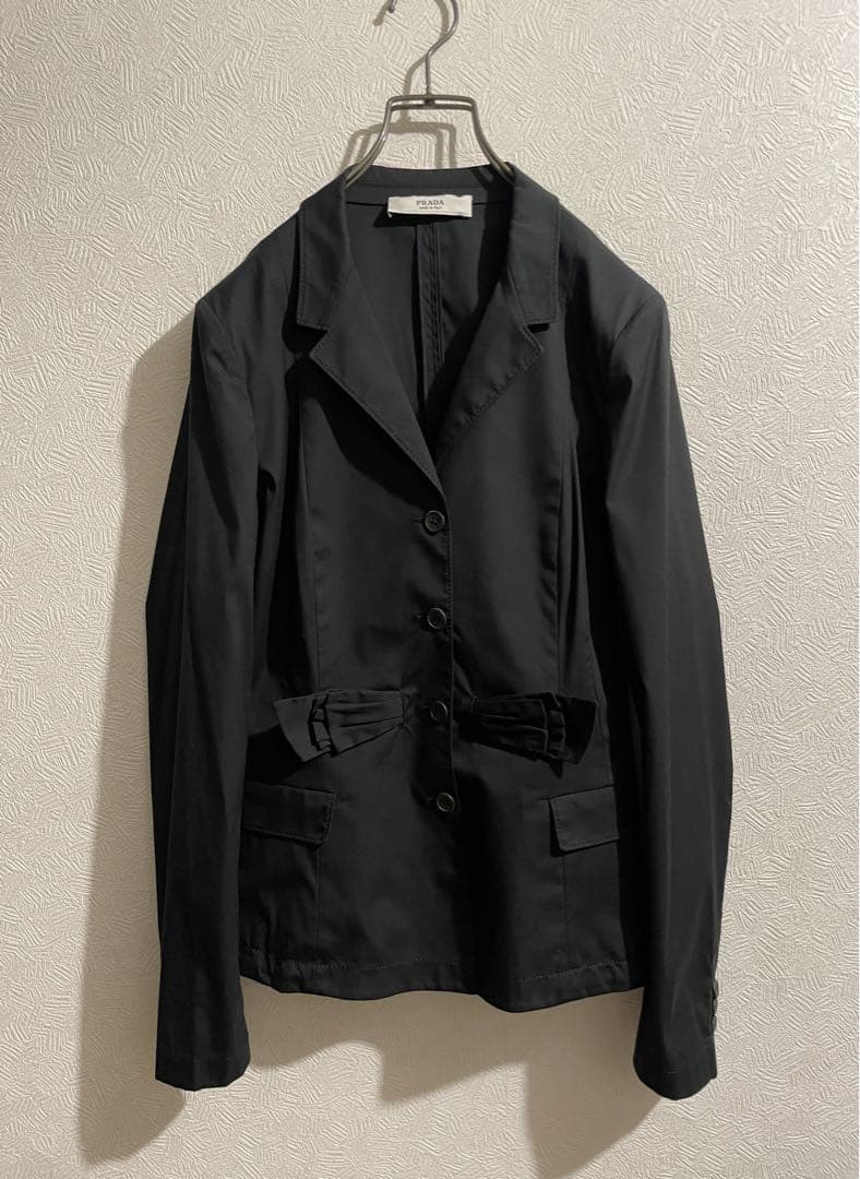イタリア製 PRADA リボン テーラード ジャケット / プラダ