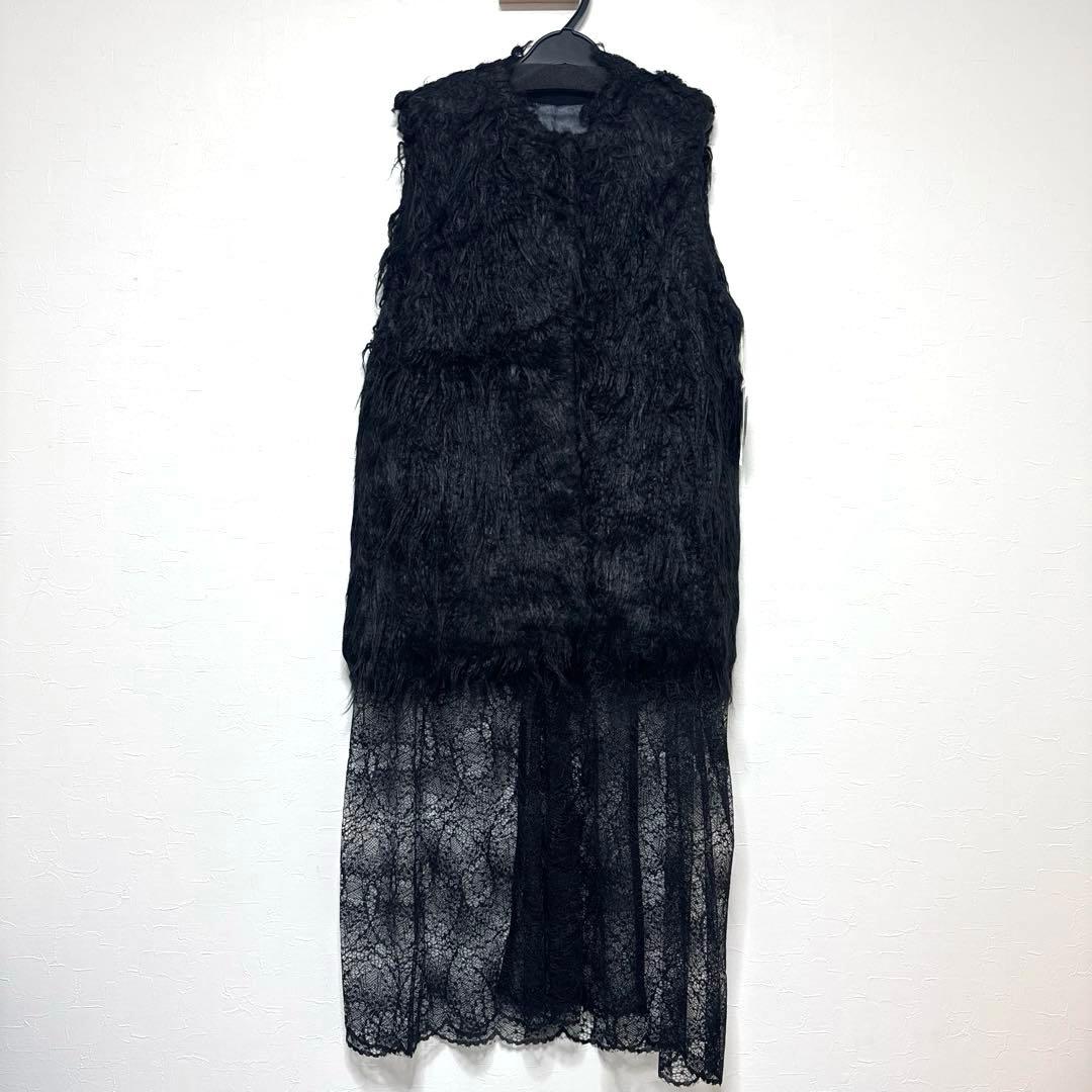 resil ヤマダヤ　レースドッキングロングジレ　ドレスジレコート