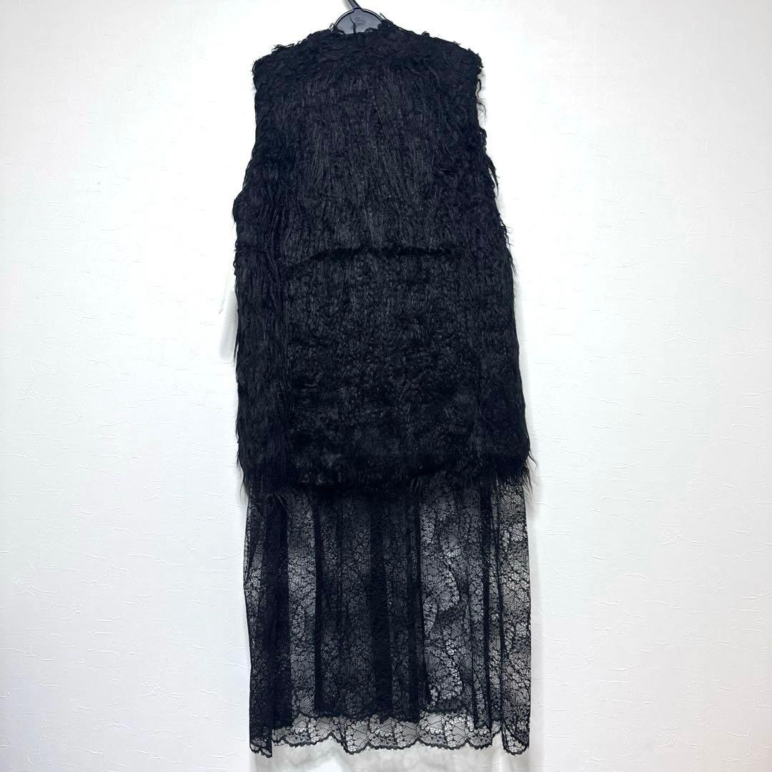 resil ヤマダヤ　レースドッキングロングジレ　ドレスジレコート