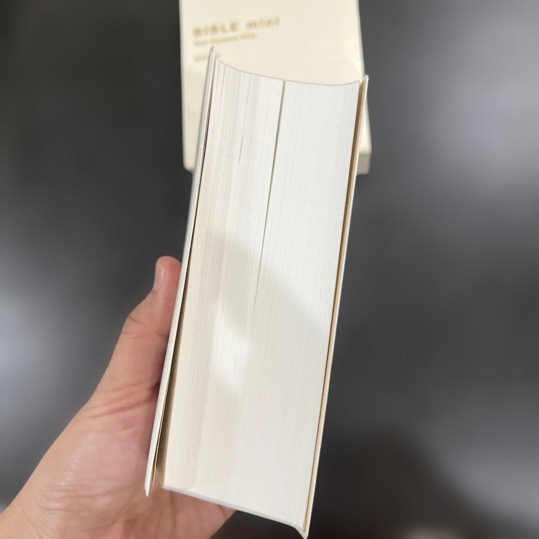 バイブルミニBIBLE mini 新改訳 聖書 アイボリー　箱あり