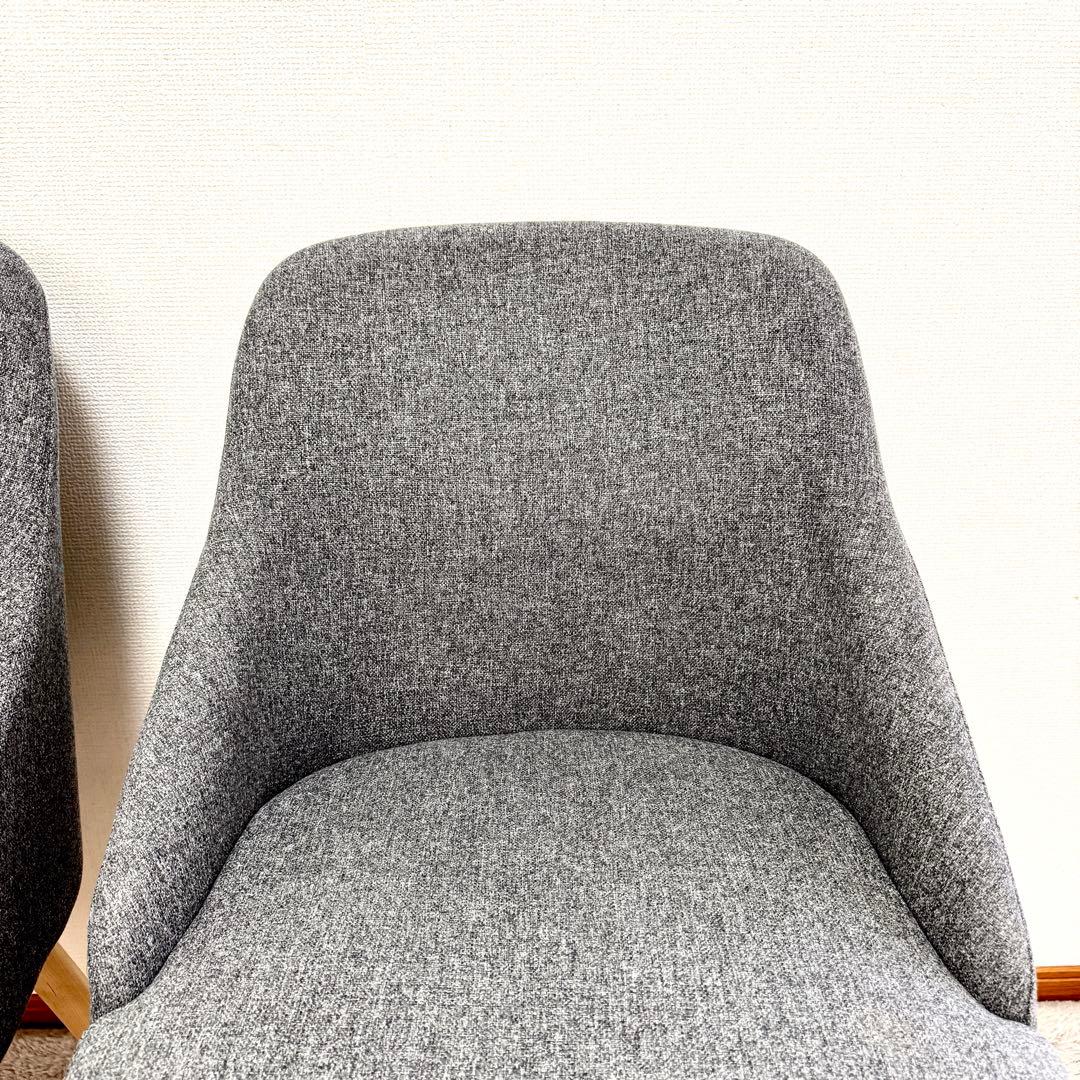 【美品/送料込】IKEA ヤンオロフ回転パーソナルチェア ミディアムグレー 2脚