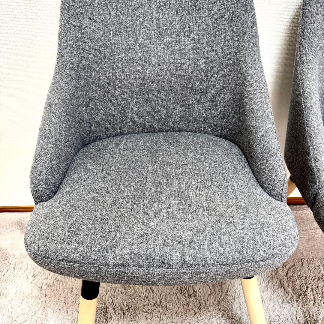 【美品/送料込】IKEA ヤンオロフ回転パーソナルチェア ミディアムグレー 2脚
