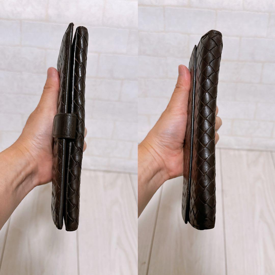 《美品》BOTTEGA BENETA(ボッテガ)長財布　イントレチャート