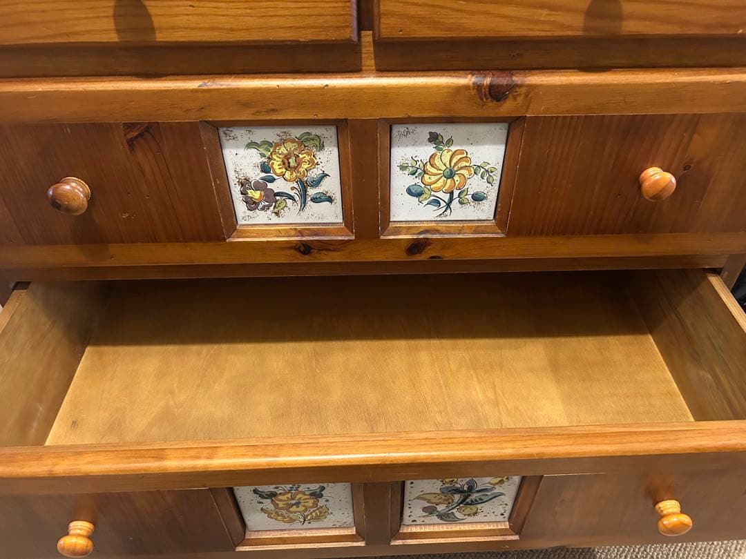 希少廃盤品　スペインタイル　ライティングビューロ　カントリー　バレンシアパイン