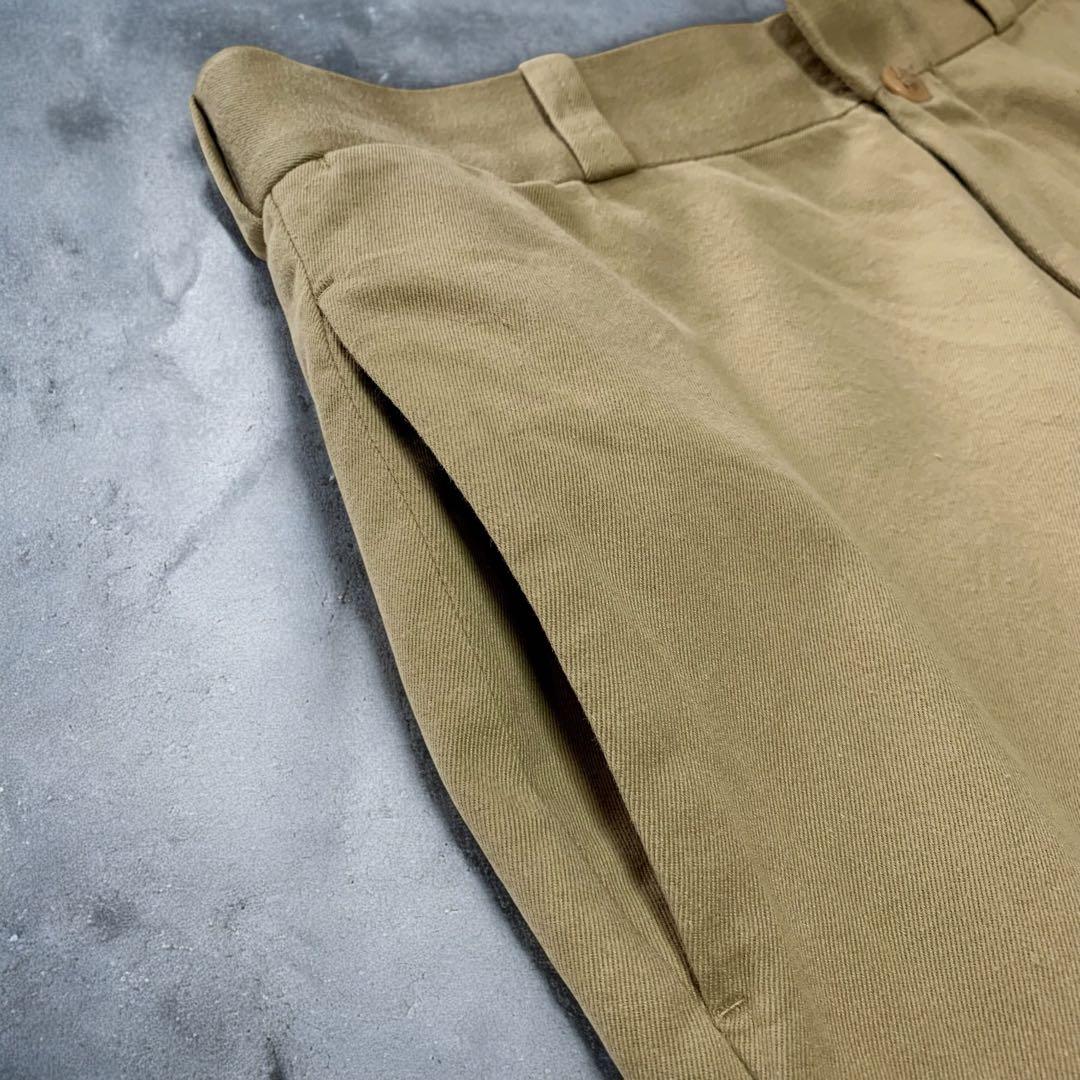 【人気】YAECA ヤエカ チノワイドパンツ カーキ 68603