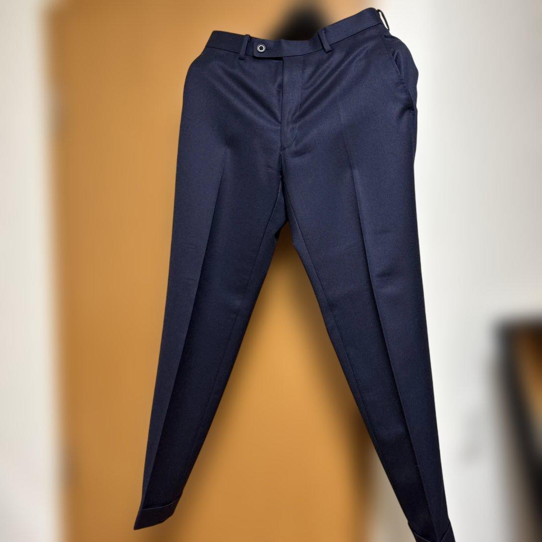 ネイビー　ダブル　オーダースーツ