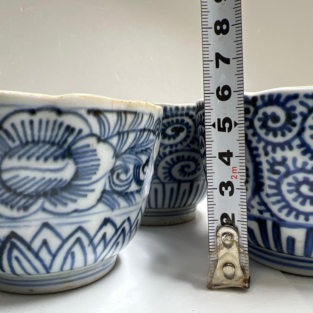 古伊万里　染付　蛸唐草等　東な7-1221①