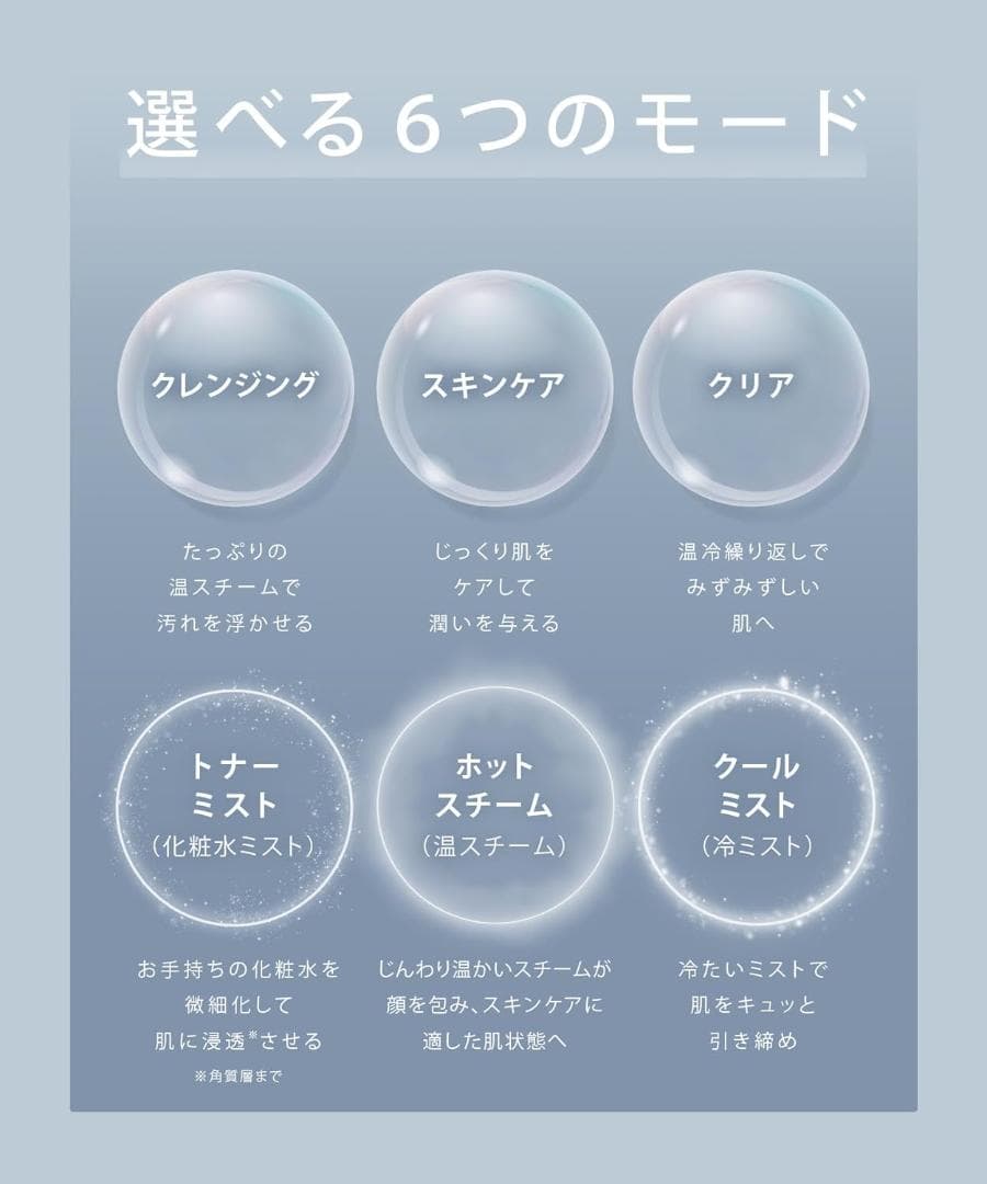 SALONIA　ピュアブライト スチーマー　1台3役