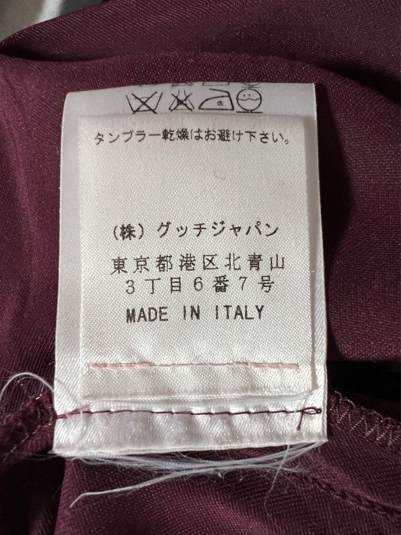 GUCCI ハイネック　ベロア　タイトワンピース