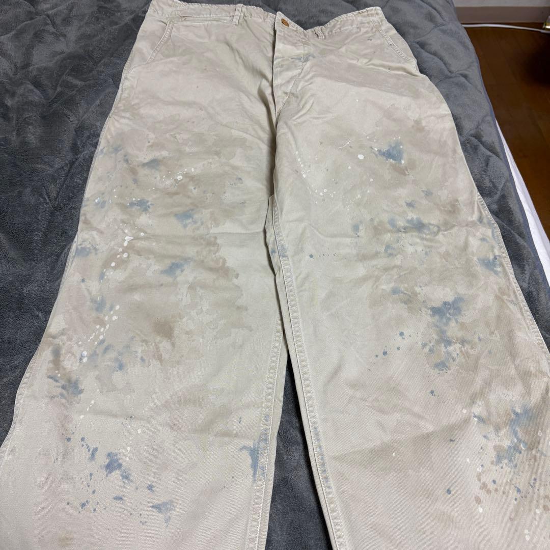 BOWWOW ペイントチノパンツ L