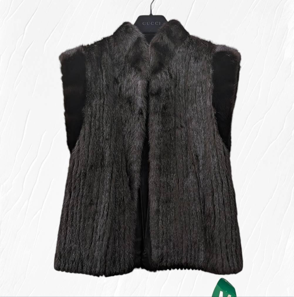 【未使用】SAGA MINK JINDO サガ ミンク 高級 毛皮 ベスト Ｍ