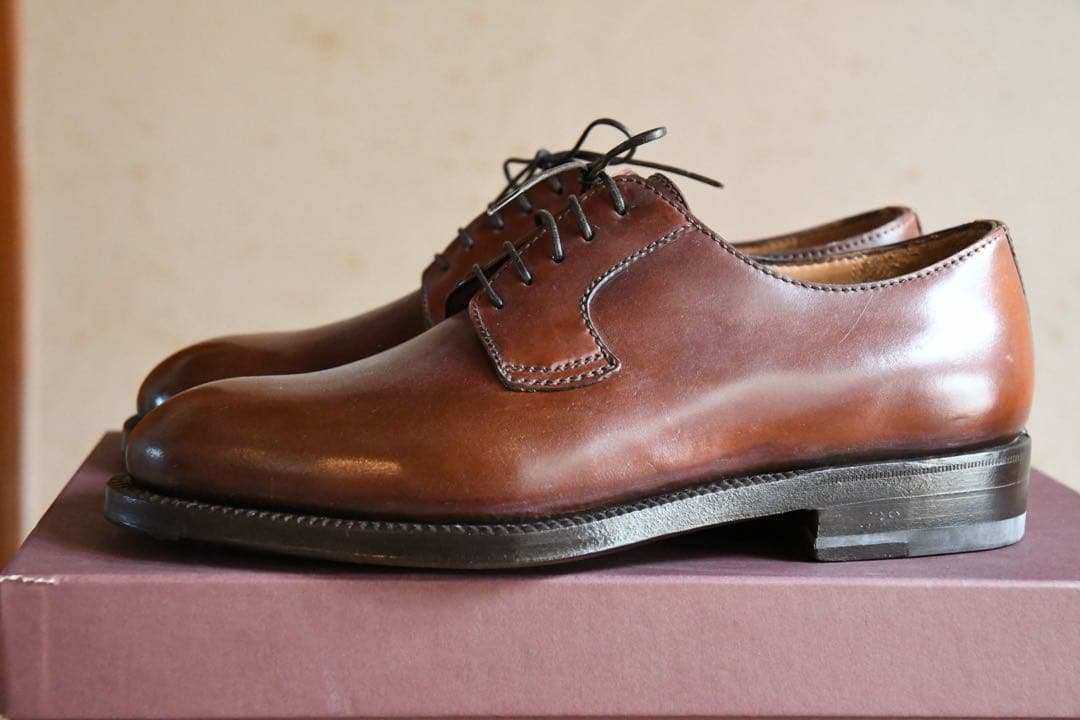 Enzo Bonafe エンツォボナフェ コードバン No.4 プレーントゥ