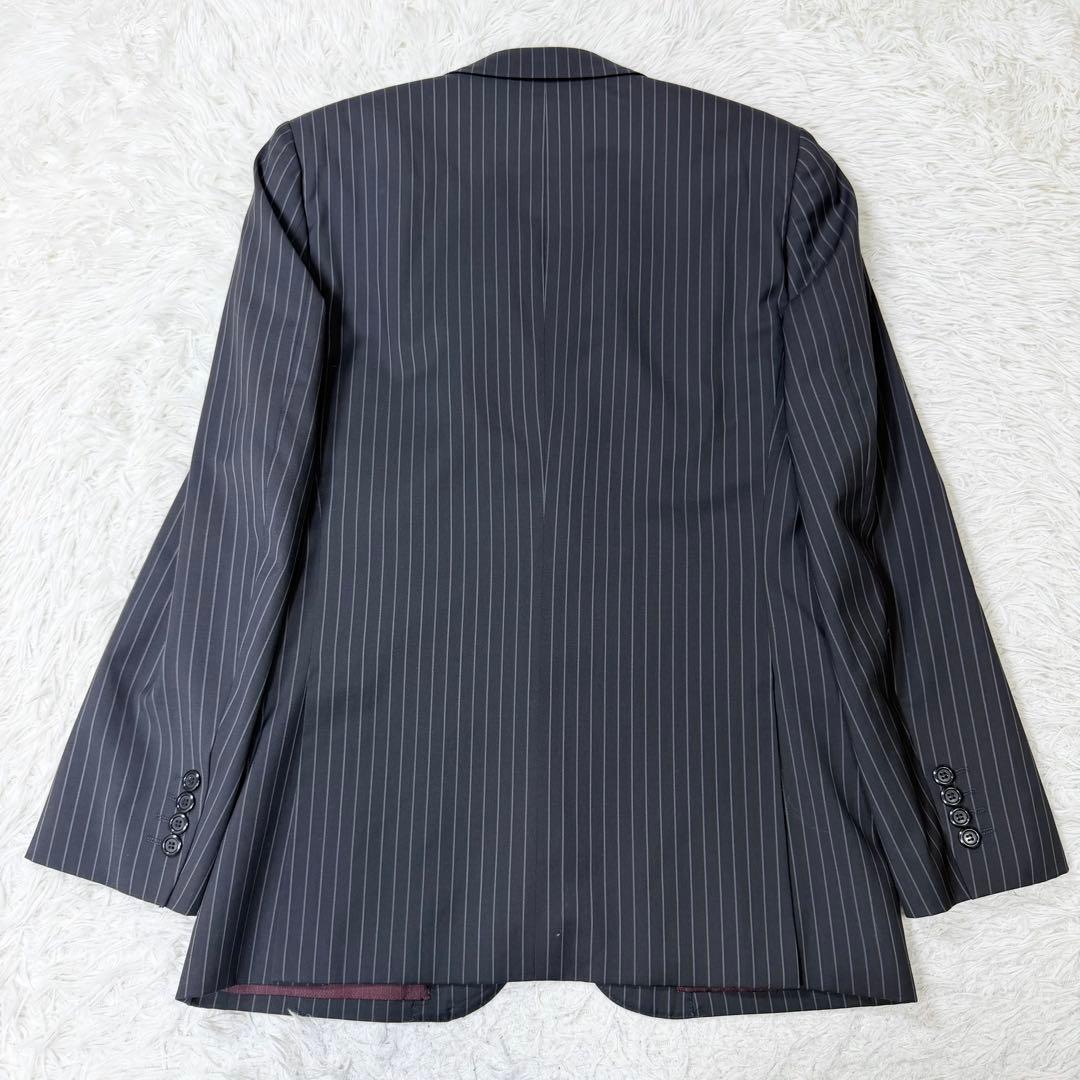 【高級/伊製生地】メンズビギ セットアップ スーツ SUPER 110'S 紺