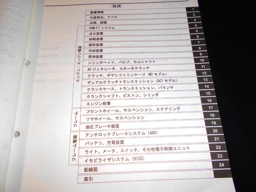 boo！ CRF1100L　アフリカツイン〔SD10〕 サービスマニュアル