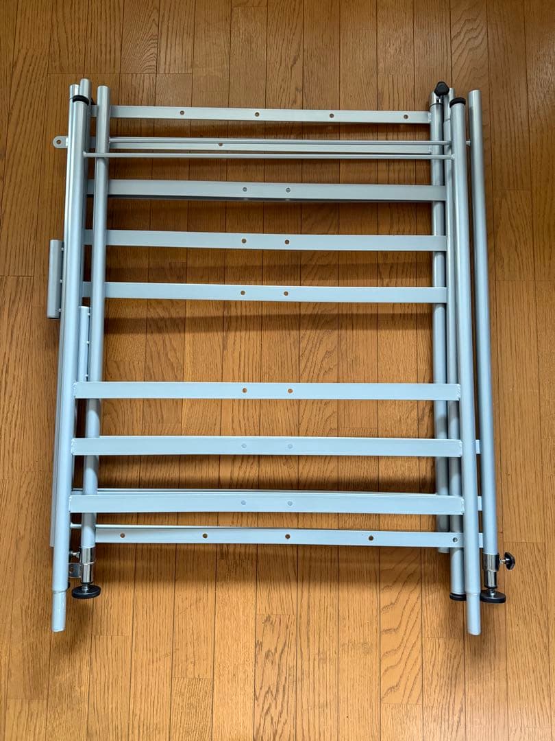 ツッパリクローゼットハンガーラック　フロントハンガー付（オールカーテン）