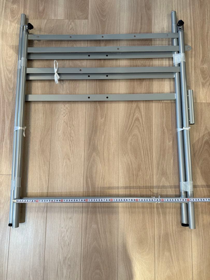 ツッパリクローゼットハンガーラック　フロントハンガー付（オールカーテン）