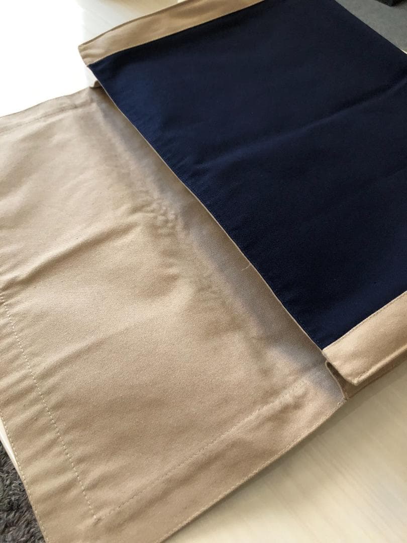 お値下げ！エルメス☆　タピドセル　ラージ☆　ネイビーベージュ　美品♪