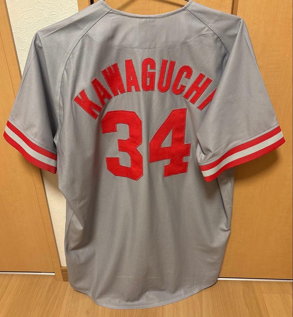 広島東洋カープ　川口和久　（1985〜1995年）ビジターユニフォーム Lサイズ