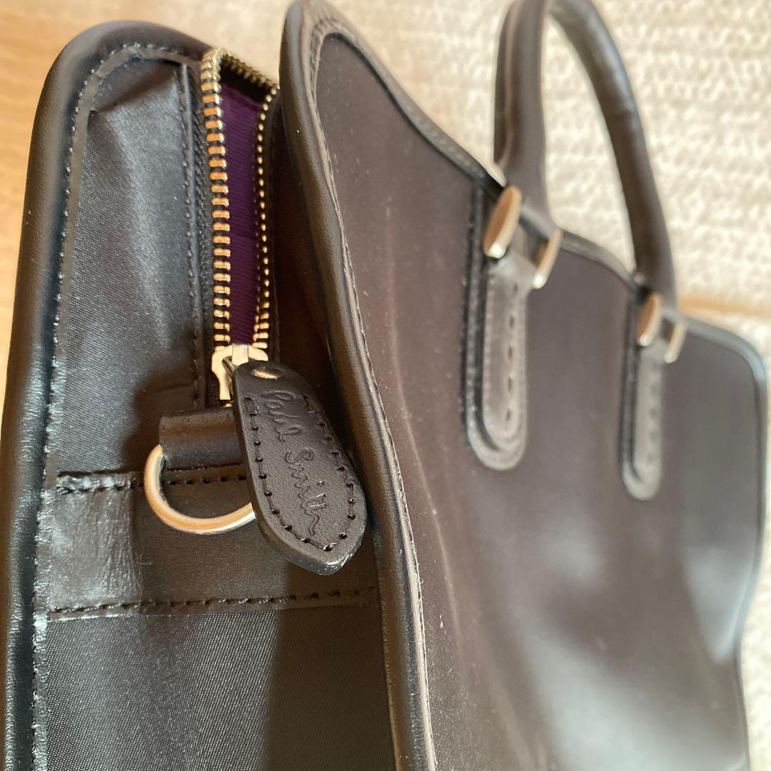 【超美品】ポールスミス　 ブラックビジネスバック