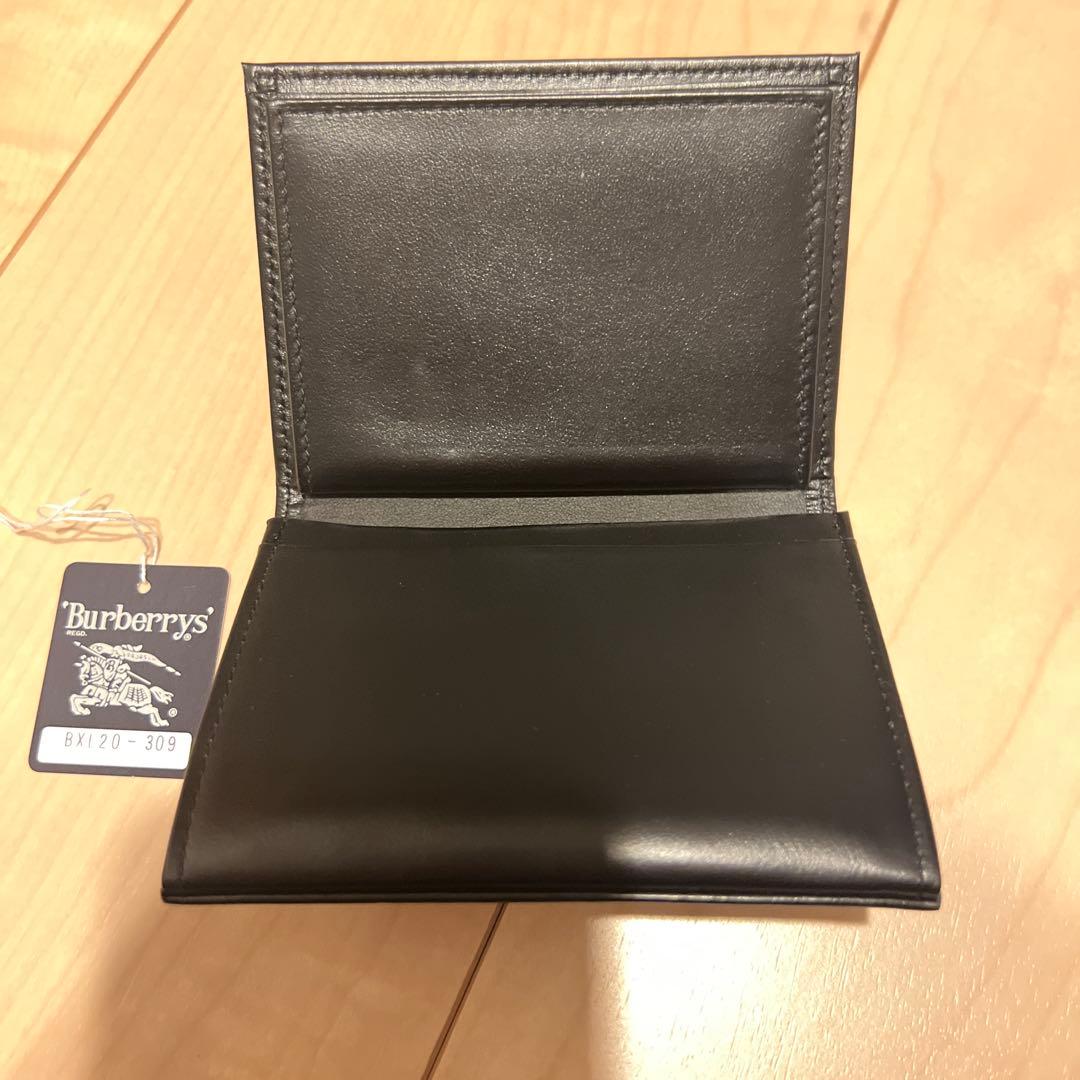 Burberry's チェック柄 レザー名刺入れ