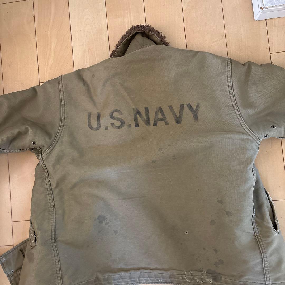 U.S. NAVY ミリタリージャケット サイズ38 デッキジャケット