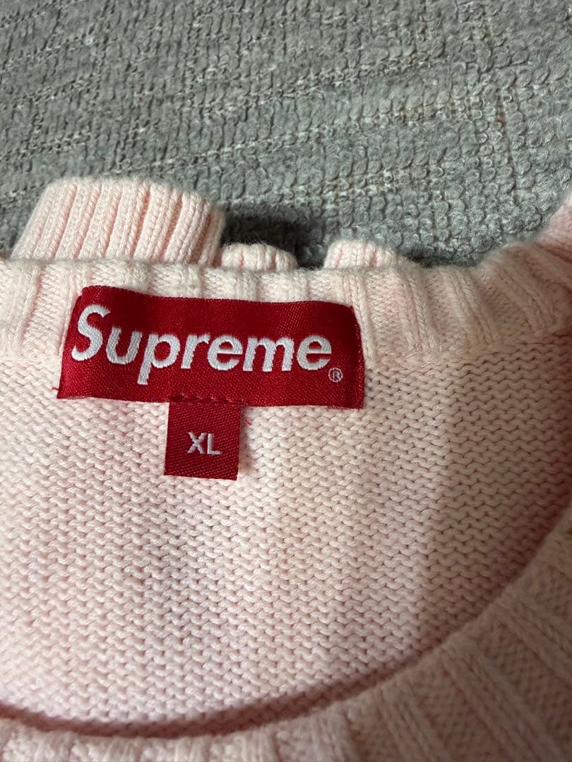 【セール】Supreme Tonal Paneled Sweater XL