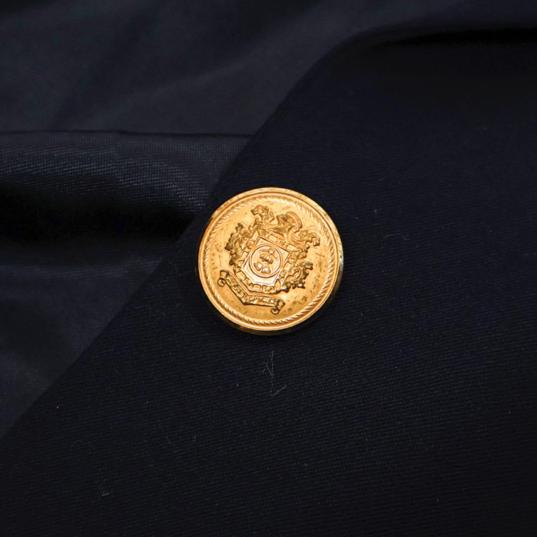 H4280◾️ブルックスブラザーズ　ウール　濃紺　金釦　ブレザー　Y2K