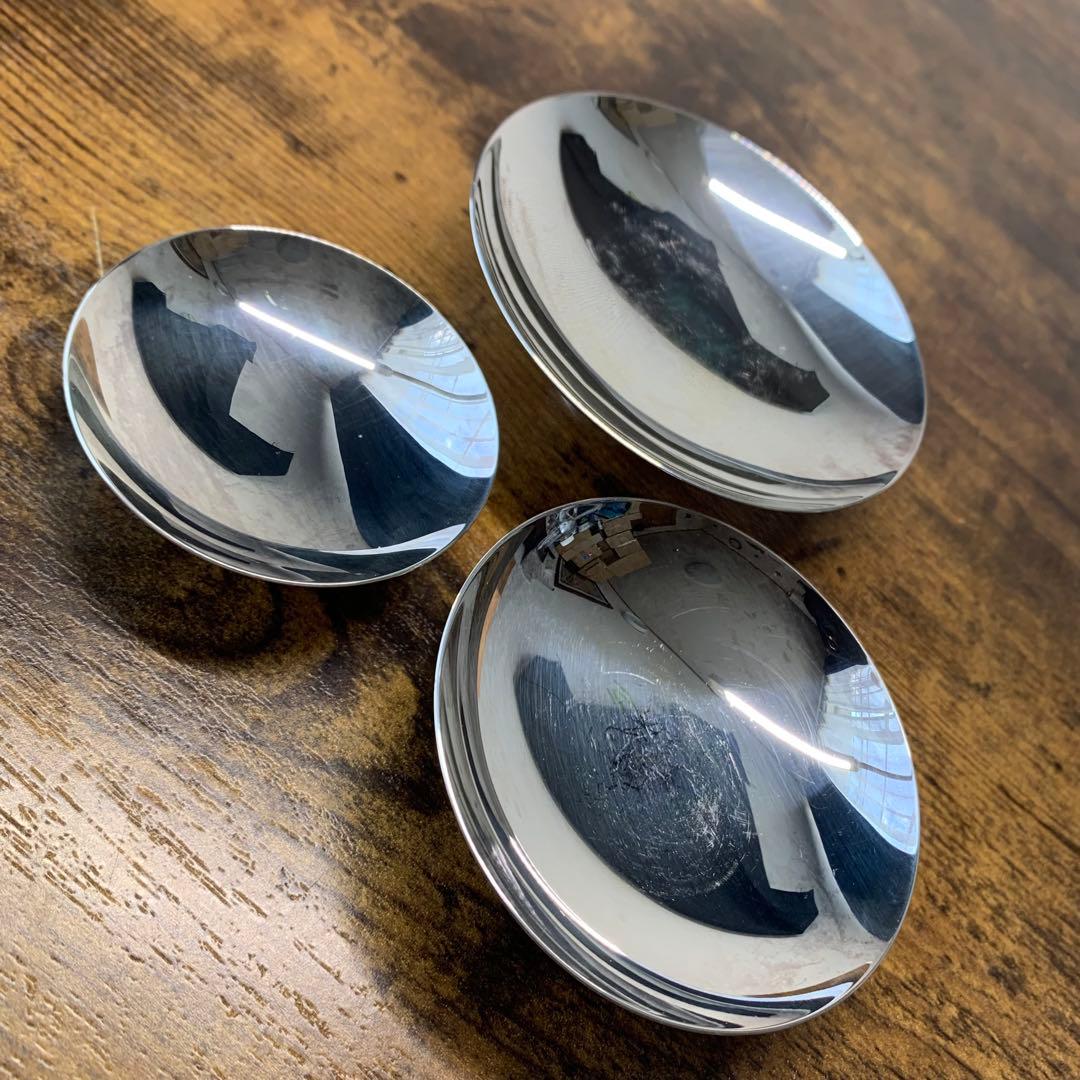 H105⭐︎純銀製 三重盃 尚美堂造 141g 共箱入 銀杯