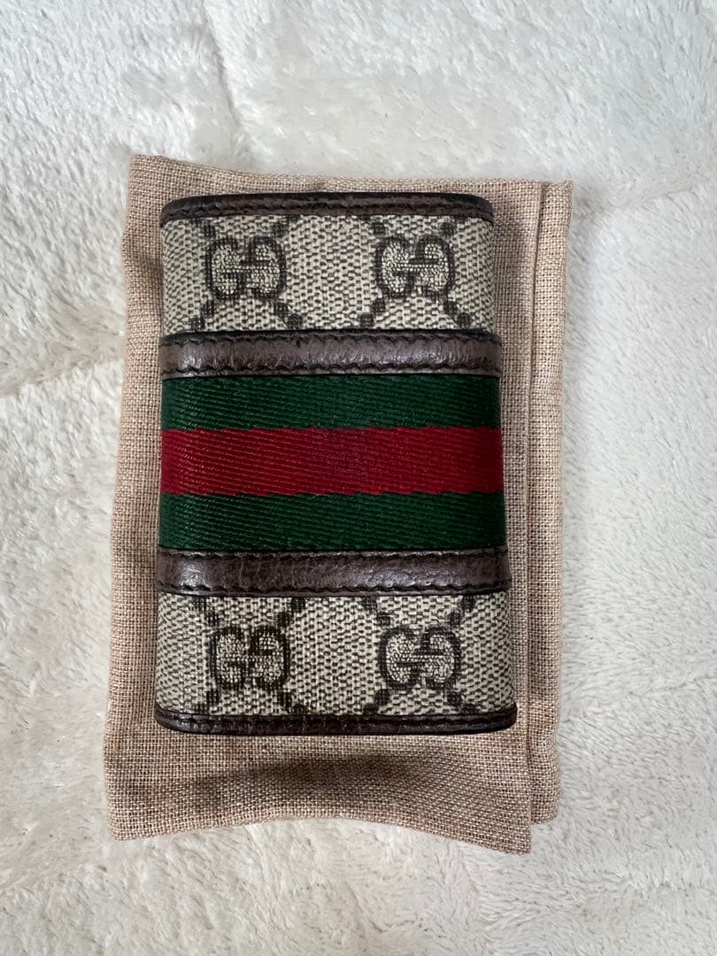 【美品】GUCCI グッチ GG柄 6連キーケース シェリーライン