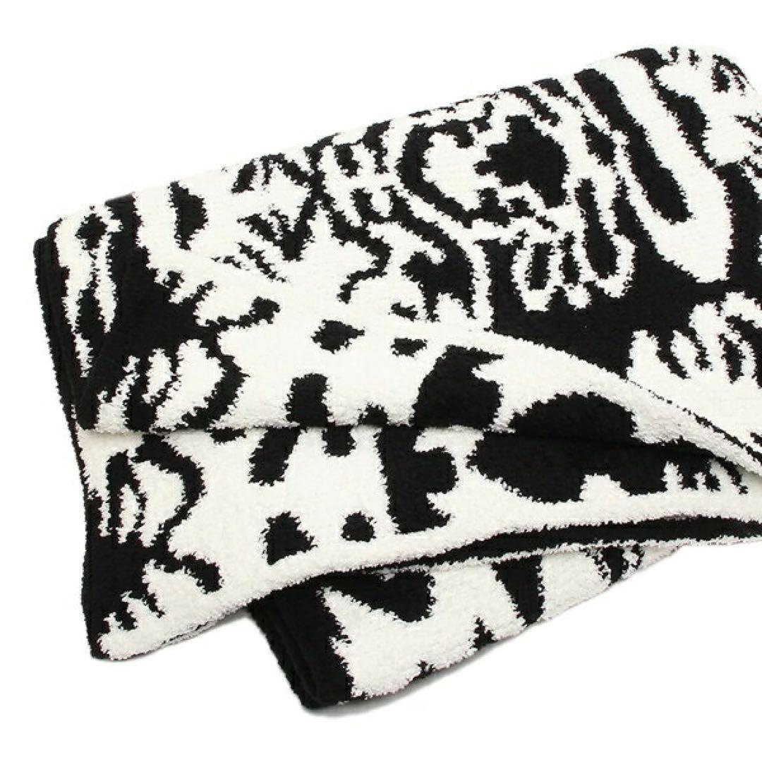 kashwere カシウエア ダマスクブランケット ブラッククリーム