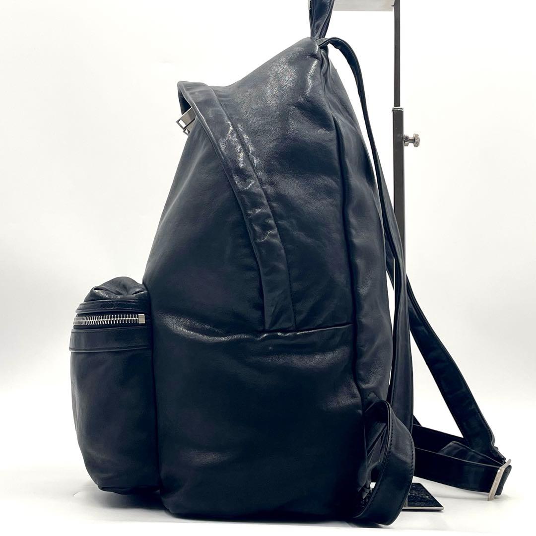 【極上・美品】サンローラン バッグパック ブラック 本革375320 メンズ