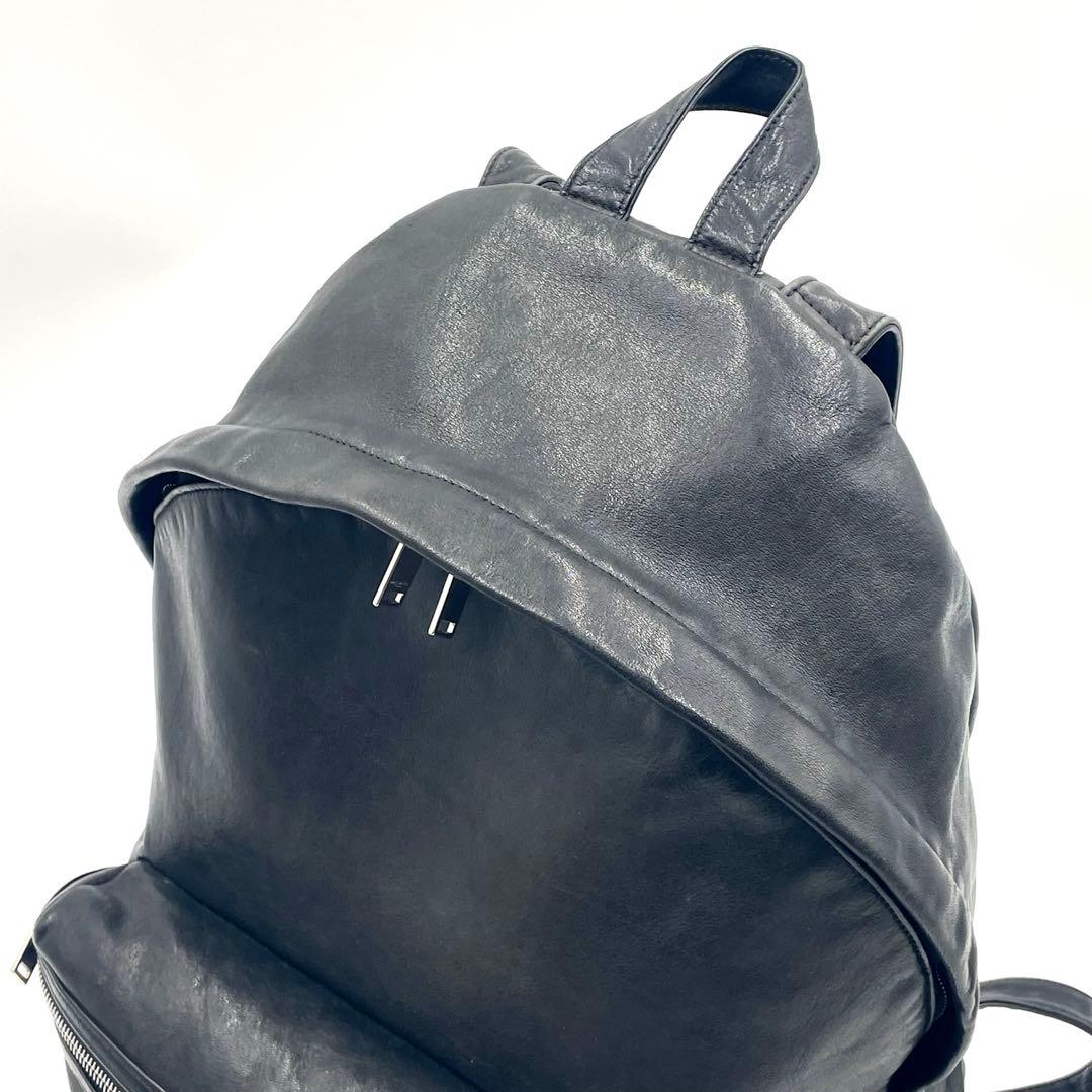 【極上・美品】サンローラン バッグパック ブラック 本革375320 メンズ