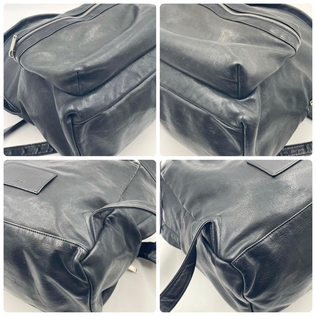 【極上・美品】サンローラン バッグパック ブラック 本革375320 メンズ