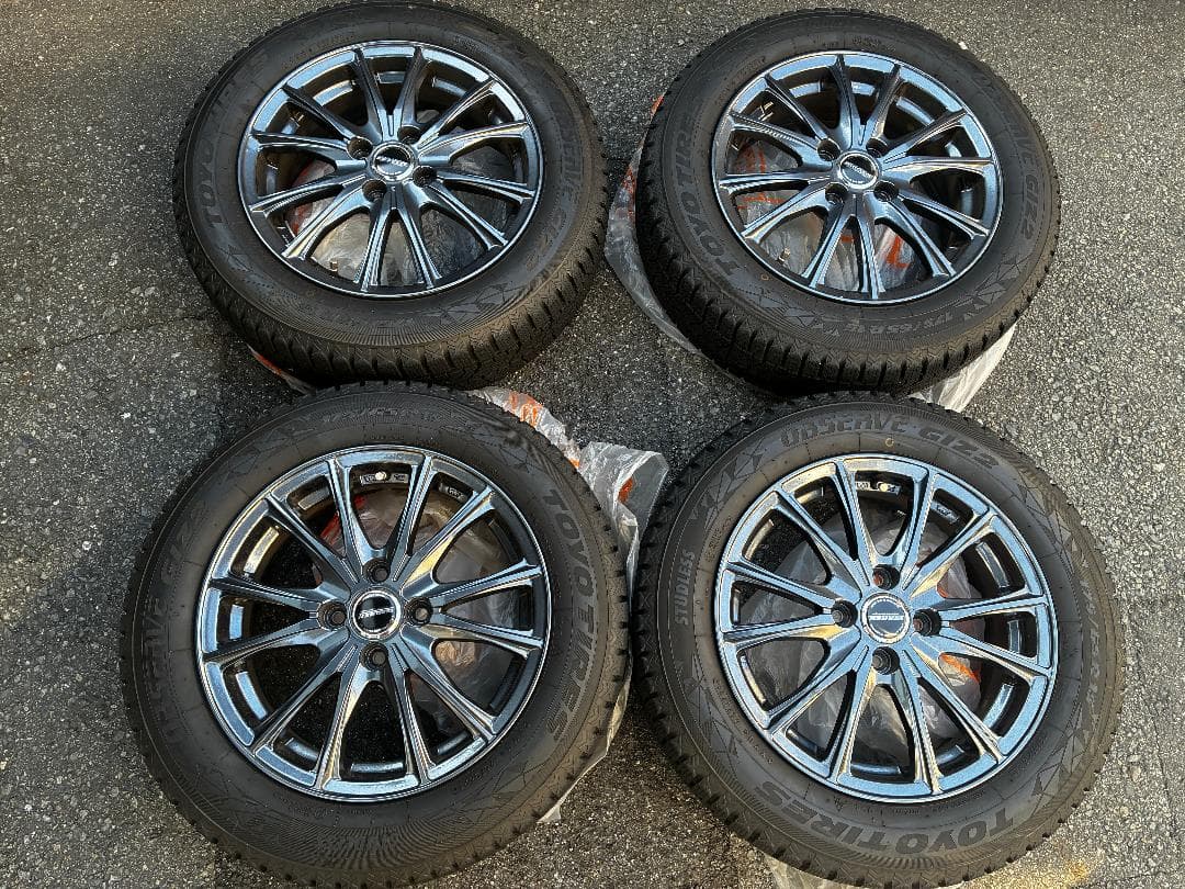 【送料込】175/65R15 スタッドレス4本セット＋アルミ WAREN