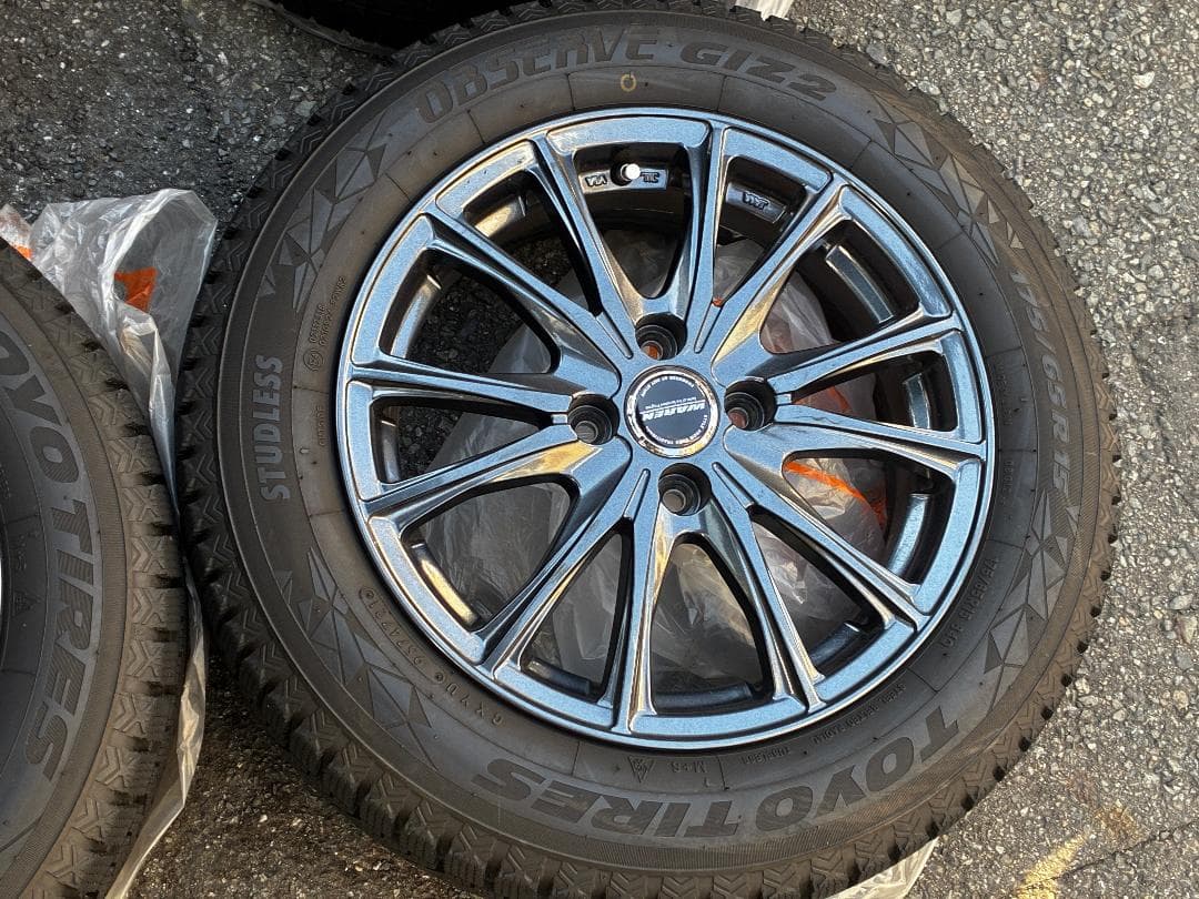 【送料込】175/65R15 スタッドレス4本セット＋アルミ WAREN