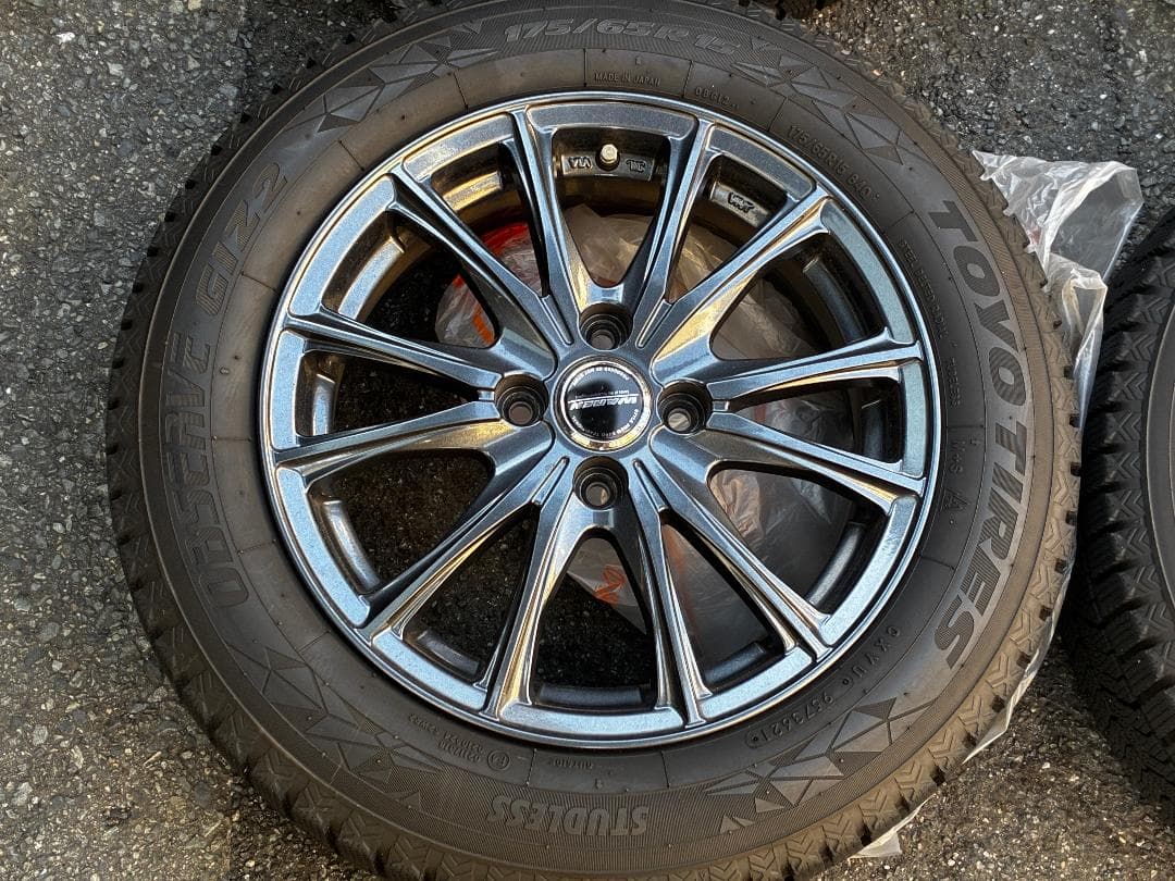 【送料込】175/65R15 スタッドレス4本セット＋アルミ WAREN