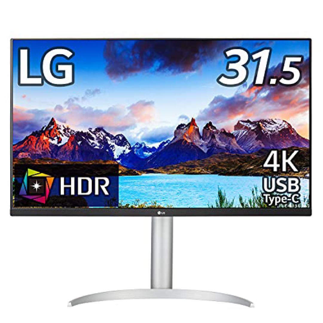 LG 31.5インチ 4Kディスプレイ 32UP550-W Type-C