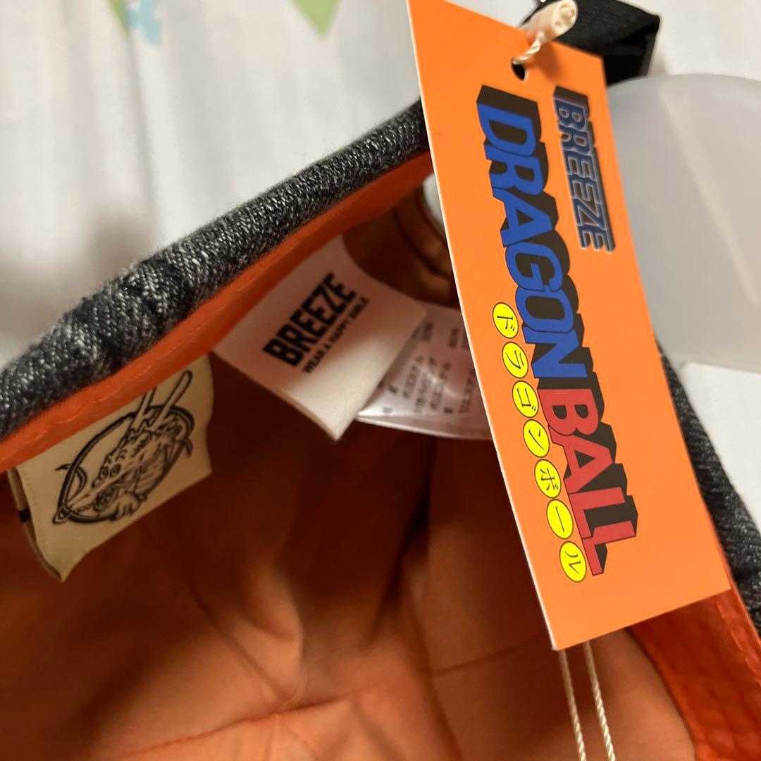 【週末割】ドラゴンボールコラボ 刺繍デニムキャップ ブラック 大人 56-58