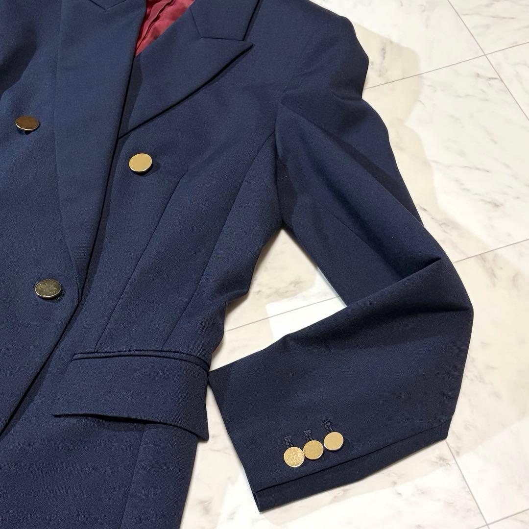 美品 allureville 紺ブレ 金ボタン ダブルジャケット サイズ1