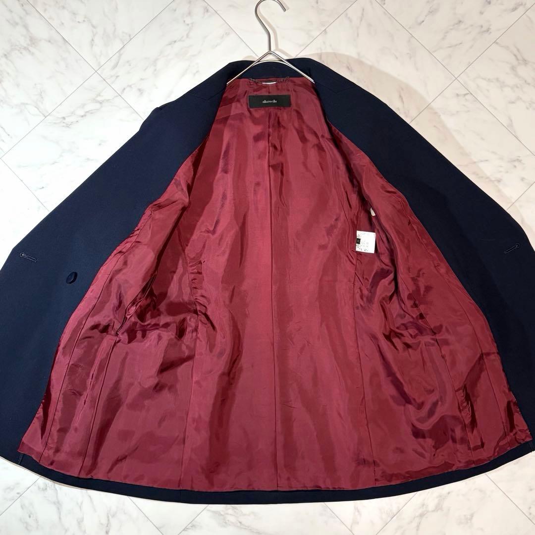 美品 allureville 紺ブレ 金ボタン ダブルジャケット サイズ1
