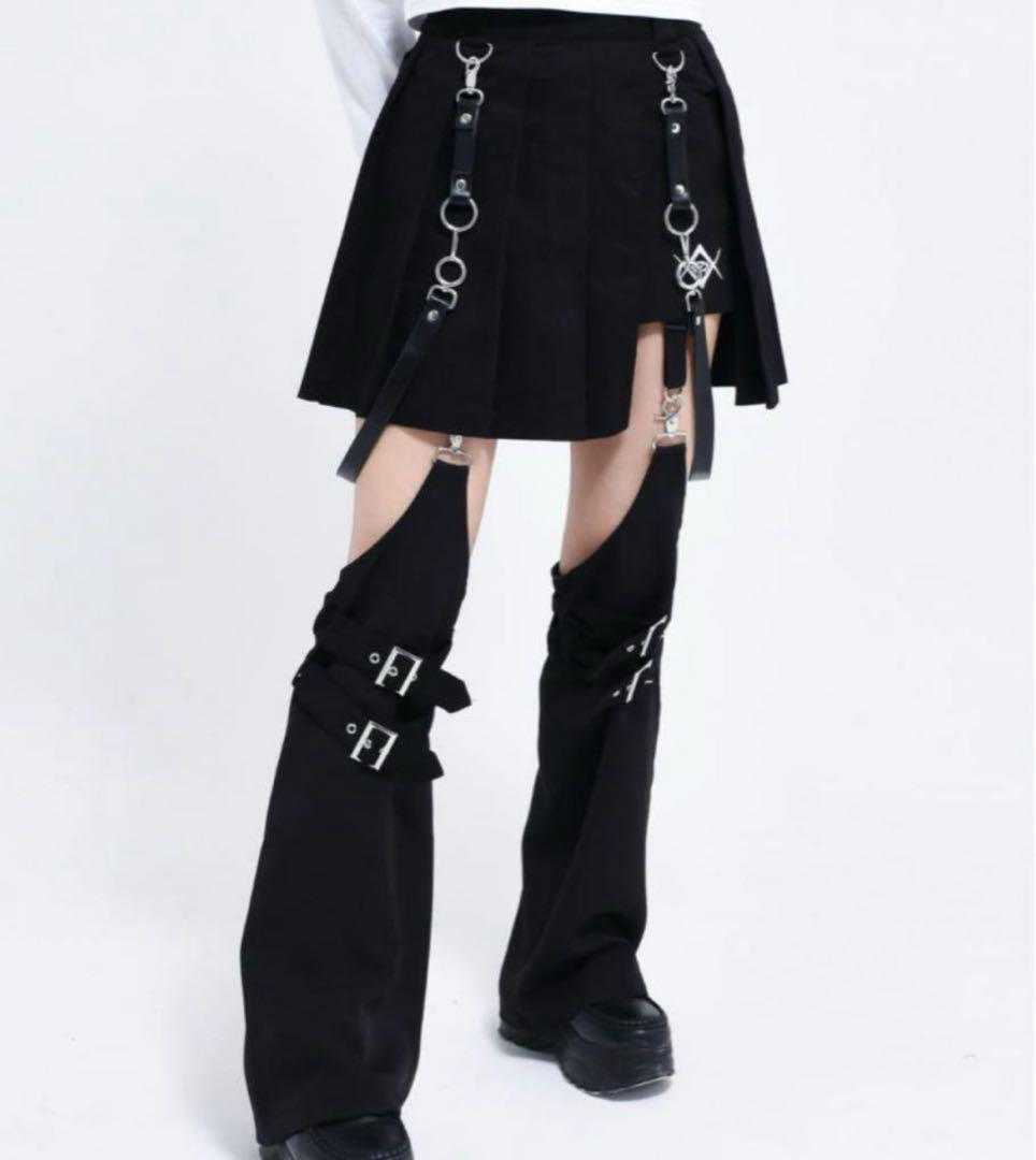 レフレム レッグカバー付きレイヤードデニムショーパン 最安値