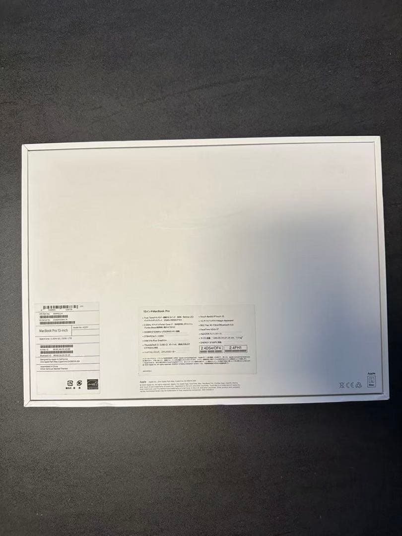 Macbook Pro 2020 32gb SSD2tb 充放電162回 国内版