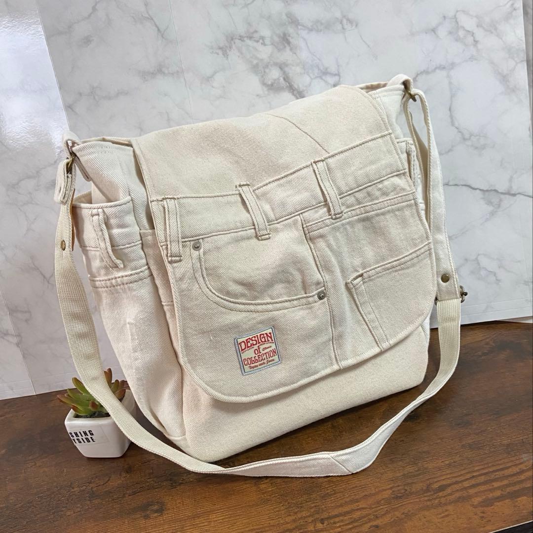 専用※NO.32 デニムリメイク【ショルダーバッグ】ハンドメイド