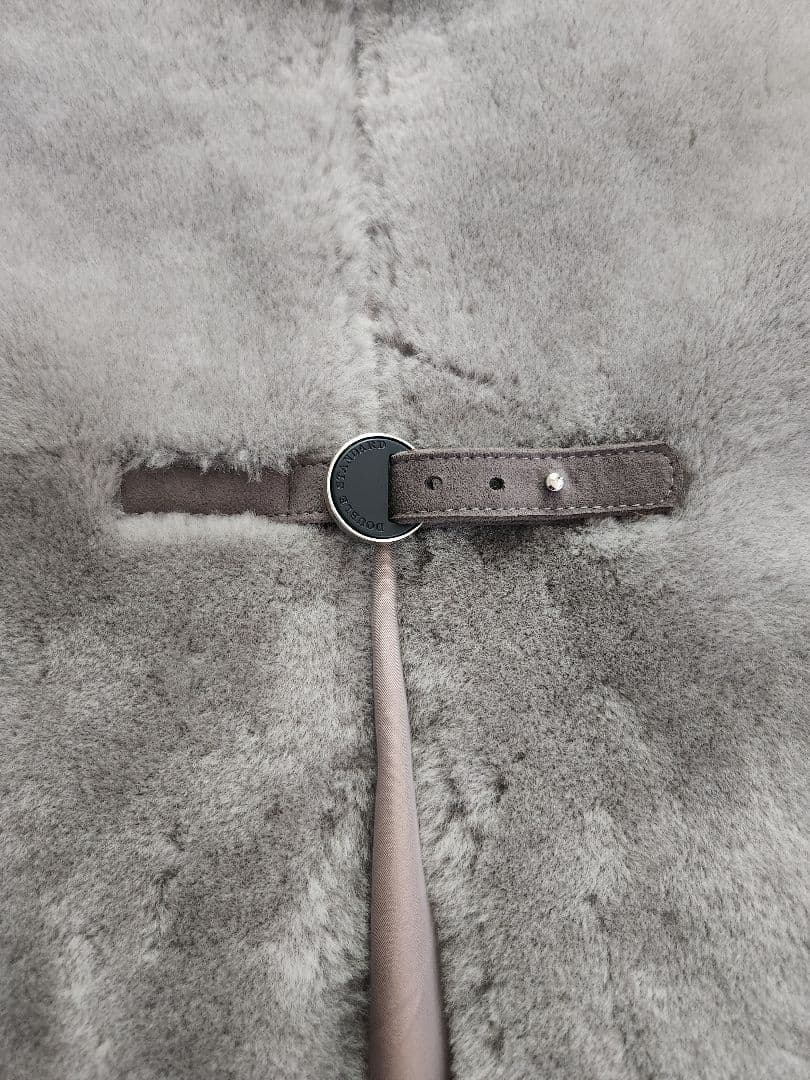 sov.ムートンベスト ベルト付き