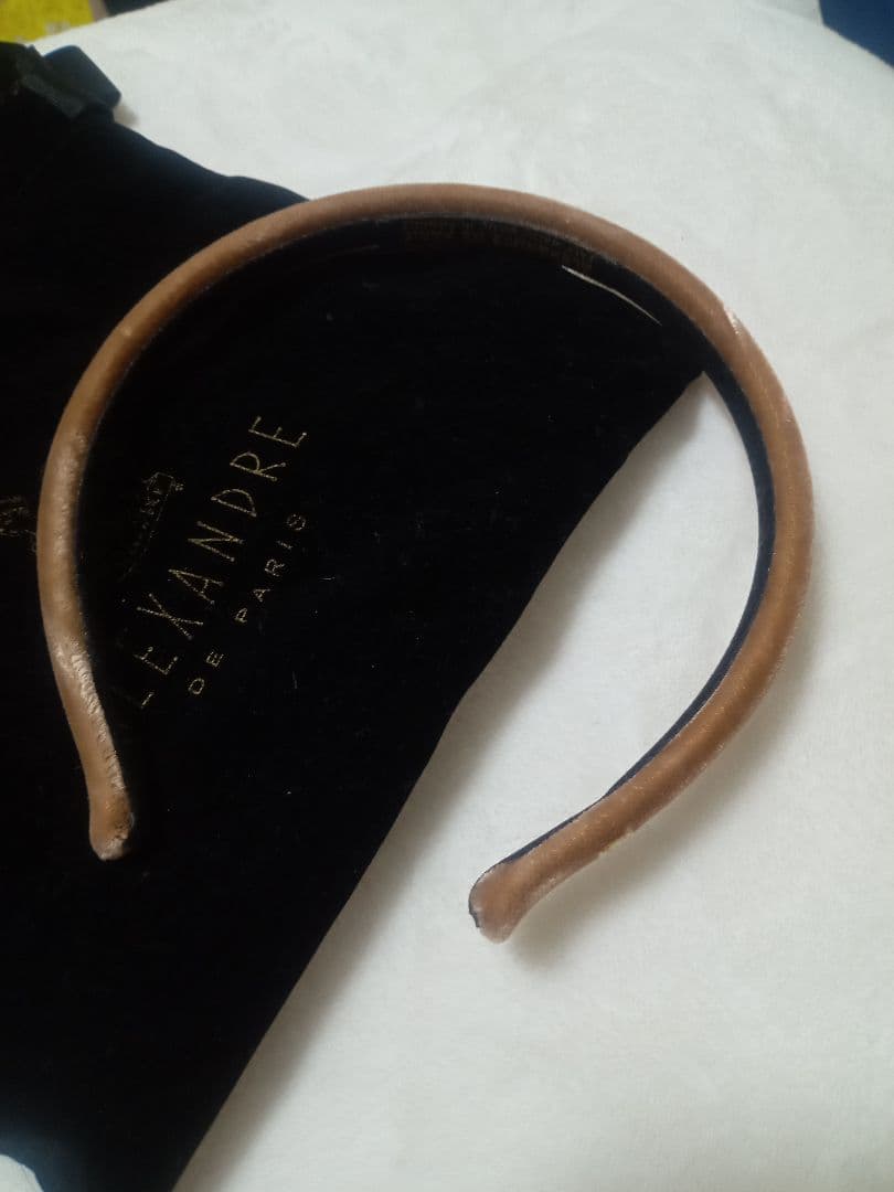 【限定】アレキサンドラドゥパリ　カチューシャ　ブラウン　保存袋付き