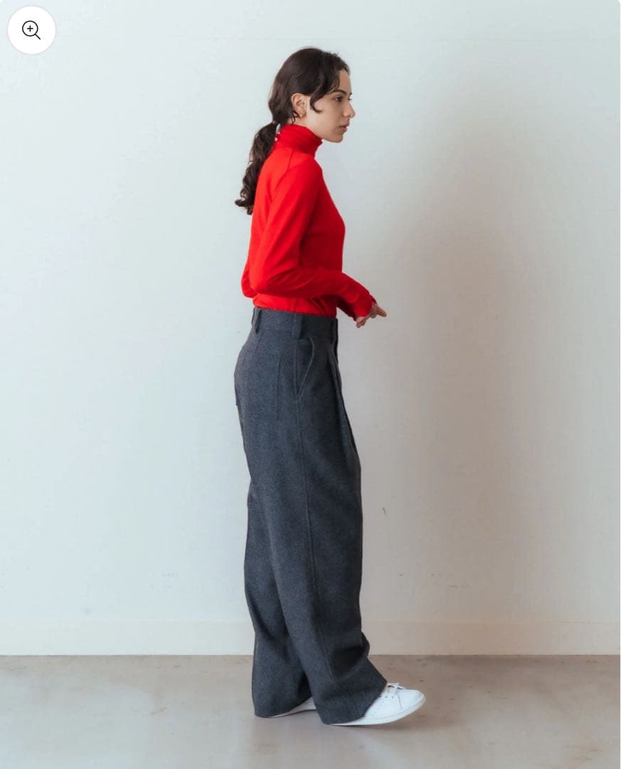 出品2/14まで　最終セール　WOOL FLANNEL TOMBOY PANTS