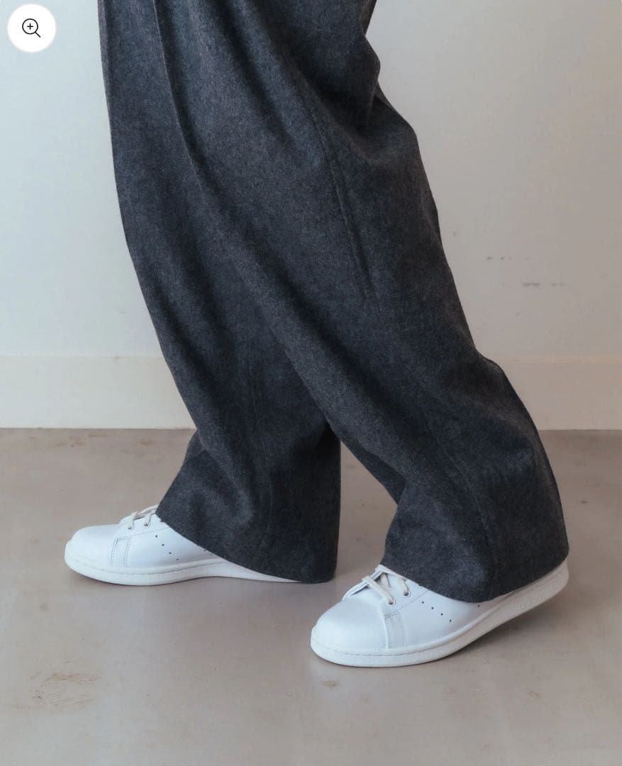 出品2/14まで　最終セール　WOOL FLANNEL TOMBOY PANTS