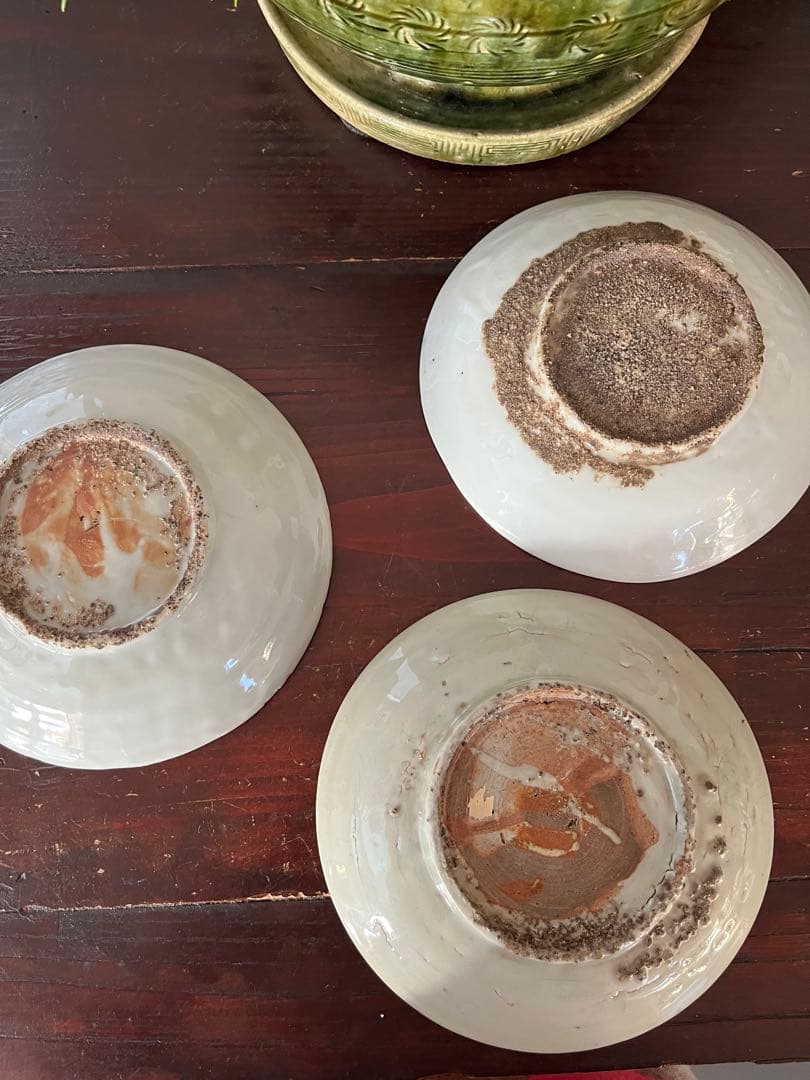 中国骨董　明代 青花 染付 龍紋皿 ショウ州 呉州染付 スワトウ 古染付 6寸皿