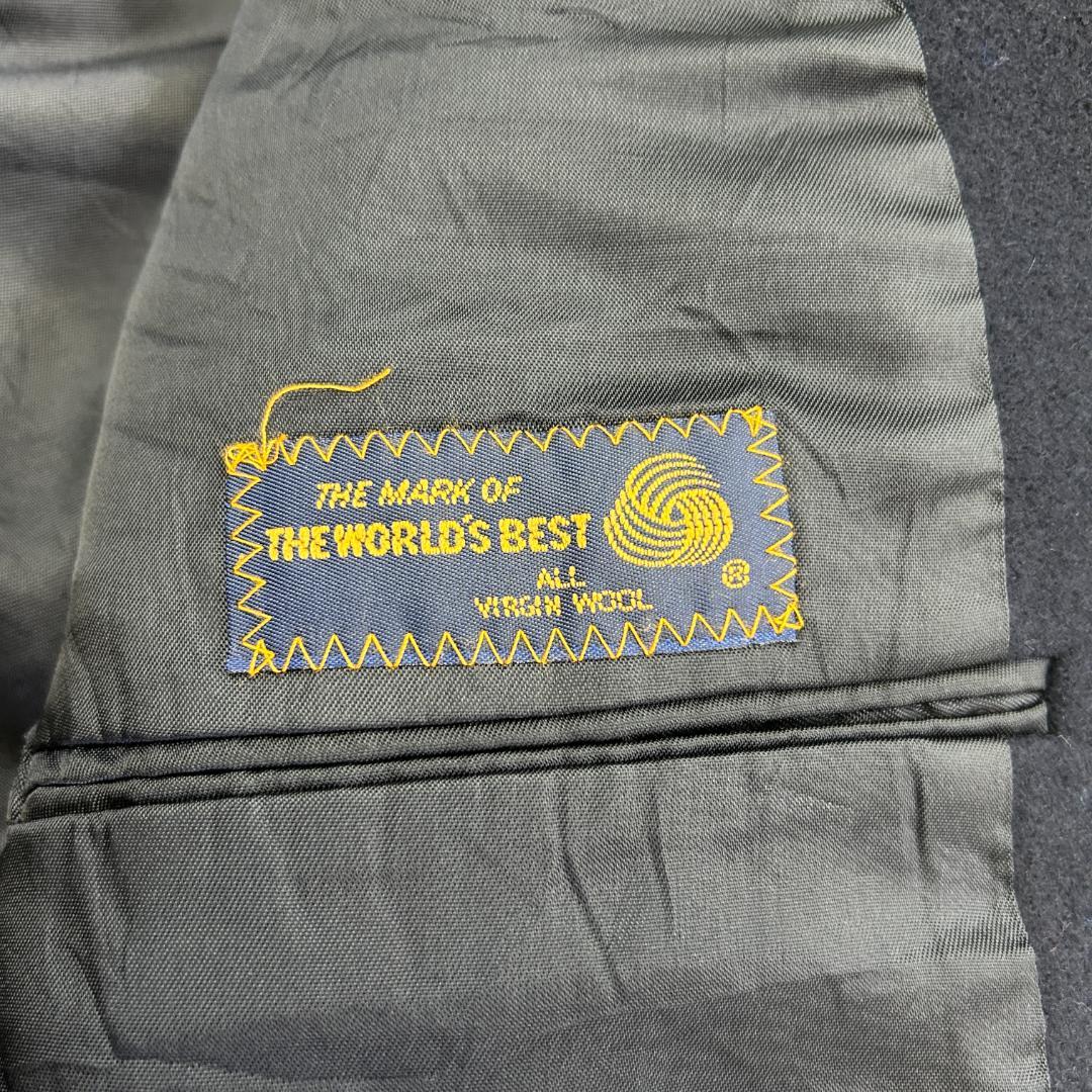 お*ら様 USA製　ポロユニバーシティクラブ　長袖　ウールブレザー　古着　ネイビ